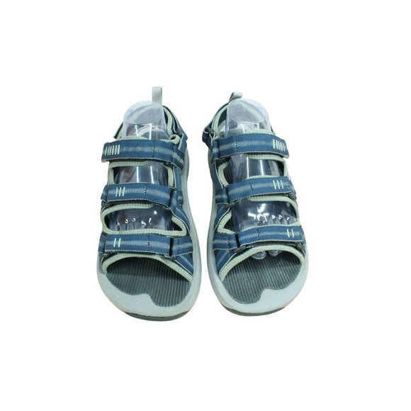 LL Bean Monhegan Blue Nylon Hook & Loop Fisherman Sports Water Sandals Size 11 M main image 4